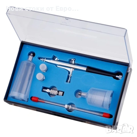 Комплект аерограф TC Technic AB-131S, 3 дюзи, снимка 2 - Други стоки за дома - 54012858