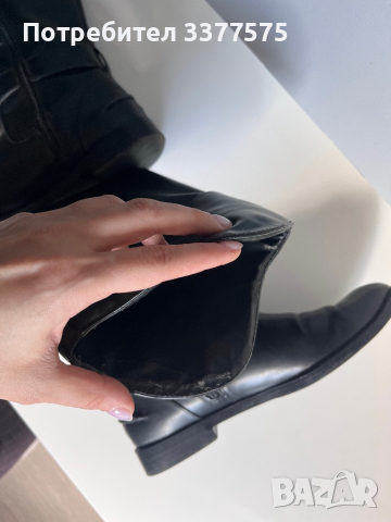 Zara ботуши черни чизми, снимка 6 - Дамски ботуши - 44939465