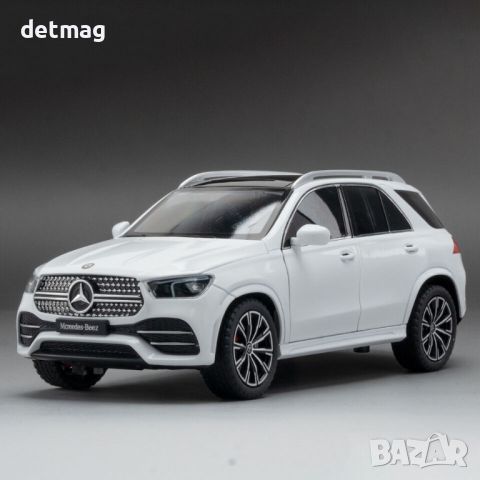 Метална количка MERCEDES BENZ GLE 350 МАЩАБ 1/24 ПУШЕЩА., снимка 3 - Колекции - 45684148