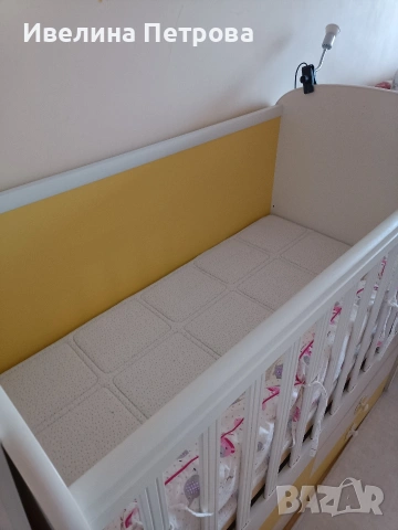 Бебешка кошара с матрак, снимка 2 - Бебешки легла и матраци - 53444338
