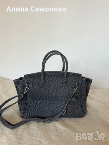Стилна дънкова чанта с украшения 🩶, снимка 2 - Чанти - 53600047
