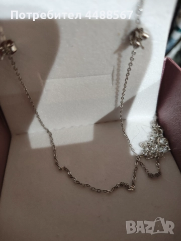 Комплект Колие и обици, снимка 2 - Бижутерийни комплекти - 51479117