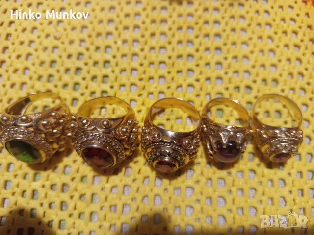 Златни пръстени, снимка 6 - Пръстени - 53298364