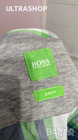 BOSS L size Мъжка риза с дълъг ръкав, снимка 7 - Ризи - 54272868