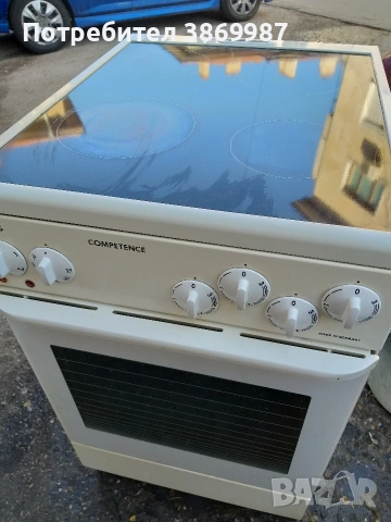 Печка със керамични котлони и вентилатор AEG , снимка 4 - Печки, фурни - 53842826