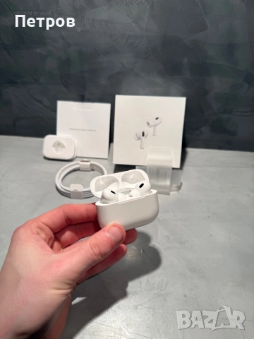 100% оригинални Apple Airpods Pro 2 Type C, снимка 5 - Bluetooth слушалки - 52632647