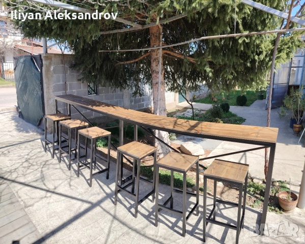 Изработка на бар плотове и бар столове от метал