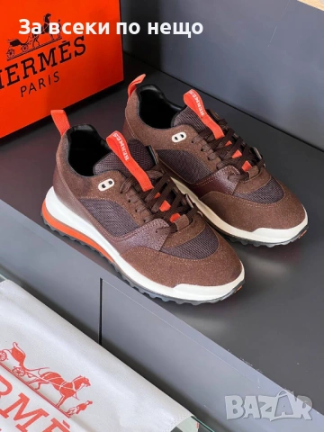 Hermes Мъжки Маратонки👟Мъжки Спортни Обувки Хермес - Налични Различни Цветове Код SK1106, снимка 3 - Маратонки - 53794514
