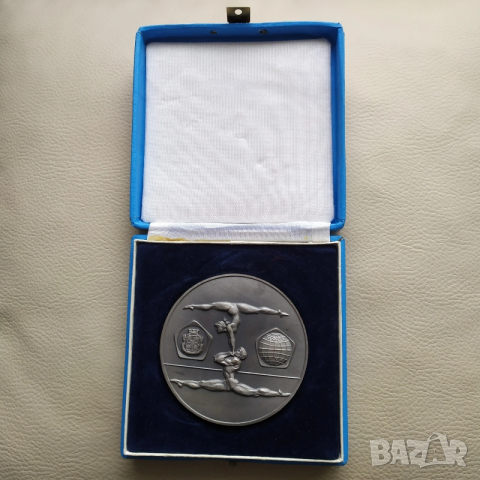 Плакет - Световно първенство по спортна акробатика 1984 г. , снимка 2 - Антикварни и старинни предмети - 50754739