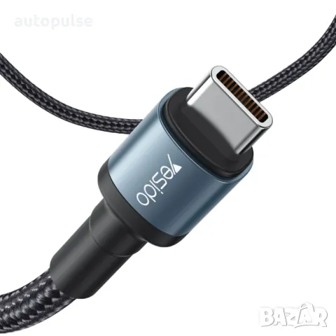 Кабел за телефон USB Type-C към Type-C 120cm (max60W) 480Mbps, снимка 5 - Резервни части за телефони - 46946849