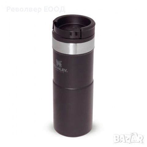 Термо чаша Stanley NeverLeak™ - 0,350 мл, в цвят Matte Black Pebble, снимка 1 - Екипировка - 45321749