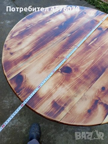 маси с нови стойки и дървени плотове, снимка 2 - Други стоки за дома - 54227074