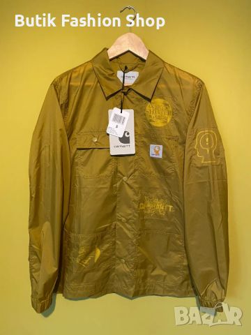 Brain Dead x Carhartt WIP Chore Coat Light Jacket Brown S-M, снимка 5 - Якета - 46789784