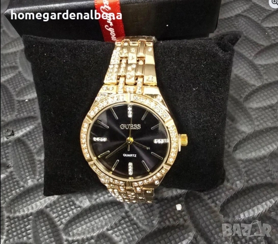 Дамски луксозни часовници с кристали — метална верижка — различни модели и цветове, снимка 3 - Луксозни - 54233053