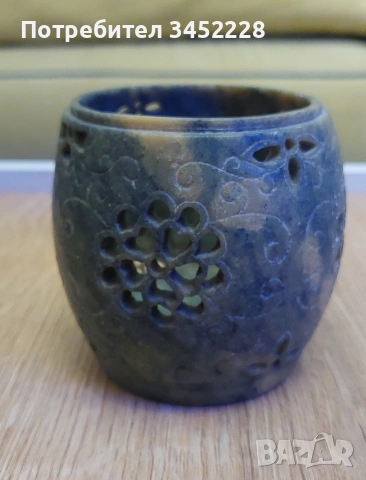 свещник от минерал гравиран за ценители , снимка 5 - Други - 53802527