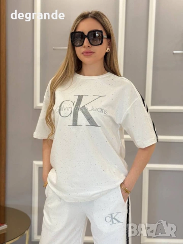 Нов Модел дамски Комплект Calvin Klein с Камъчета , снимка 8 - Комплекти - 52664222