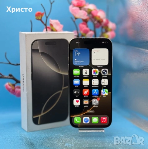 Apple iPhone 16 Pro, 256GB, 5G, Natural Titanium 