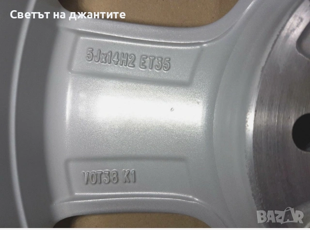 Джанти 14 Цола 4х100 VW UP Оригинални , снимка 7 - Гуми и джанти - 53982981