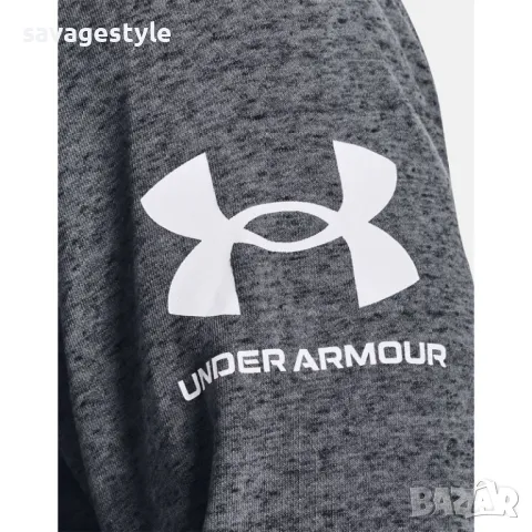 Мъжко спортно горнище UNDER ARMOUR Rival Terry Full Zip Hoodie Grey, снимка 3 - Спортни дрехи, екипи - 47446537