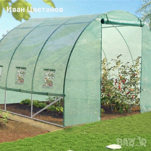 Градинска оранжерия 3 сегментова с допълнителна вентилация 3 х 2 х 2м