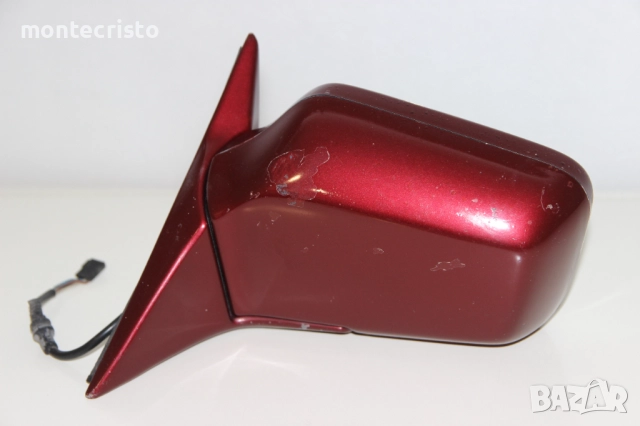 Ляво огледало BMW E34 Serie 5 (1988-1992г.) 4 пина / синьо стъкло, снимка 3 - Части - 51573254