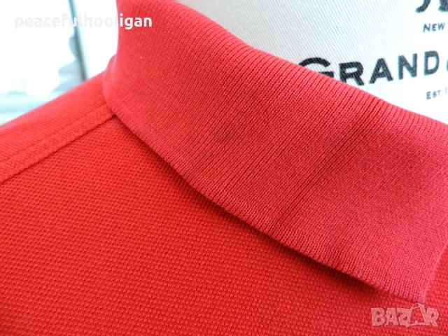 Gant Mens Red Short Sleeve Cotton Pique Casual Polo Cotton T-Shirt Size XL, снимка 15 - Тениски - 50326635