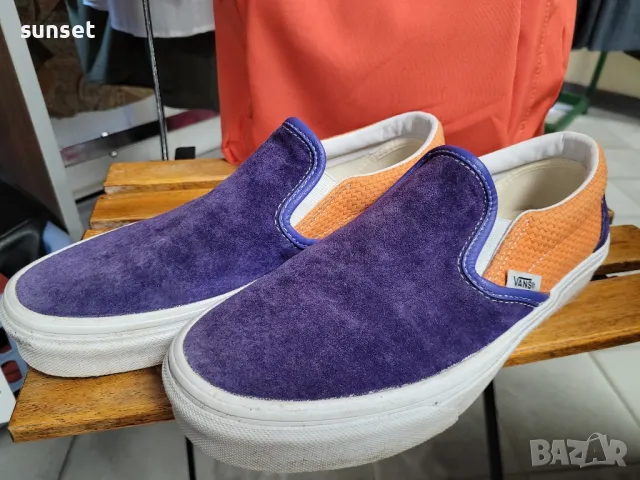 VANS Classic Slip On Mens 7 Womens 8.5 P&C Royal Blue Apricot VN0A4U38WTJ- 39 номер, снимка 16 - Кецове - 46820830