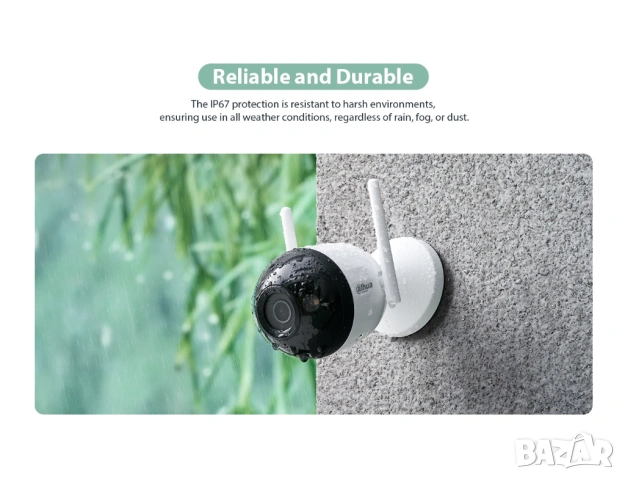 4MP WiFi IP Камера Dahua F4C-LED-0280B - Външна, Цветно нощно виждане, снимка 8 - IP камери - 53714848