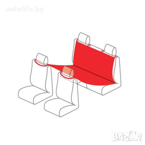 Протектор за задна седалка за домашни любимци 1,45м х 1,50м LAMPA, снимка 2 - Аксесоари и консумативи - 45667161