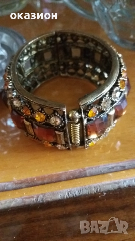 масивна гривна арт деко vintage, снимка 2 - Гривни - 51552581