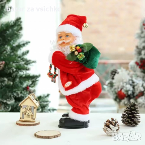 Танцуващ Дядо Коледа с музика и светлини – празнично настроение у дома, снимка 1