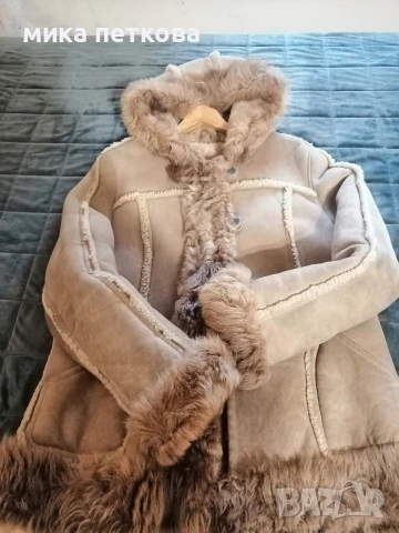 Дамско кожухче от агнешка кожа