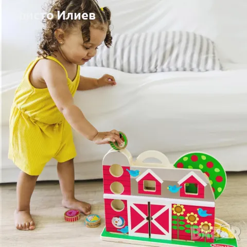 Дървена играчка Ферма с животни GO Tots плевня – Melissa & Doug, снимка 6 - Образователни игри - 49728810