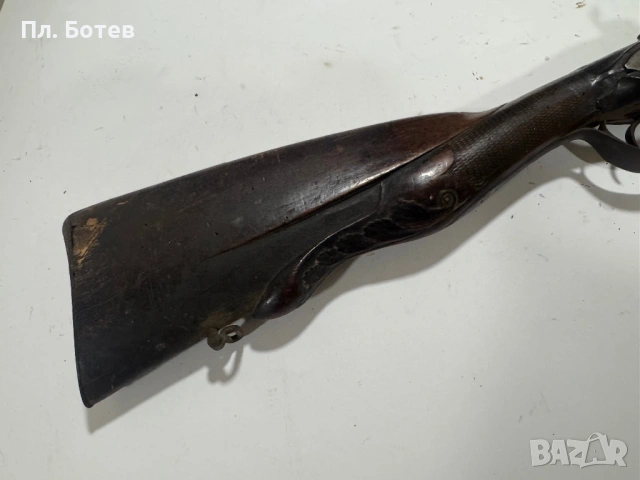 Двуцевна капсулна пушка, снимка 2 - Антикварни и старинни предмети - 54126386