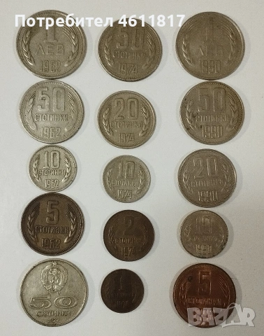 Български Соц монети