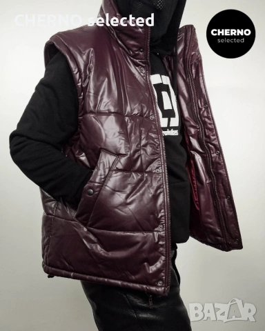 H&M x EDITION BY JOHN BOYEGA 2-в-1 мъжко пуфер яке • елек от еко кожа – лимитирана серия – L•XL, снимка 16 - Якета - 54031813