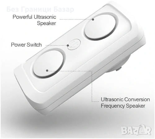 Нов Тих ултразвуков репелент за дома против мишки хлебарки комари