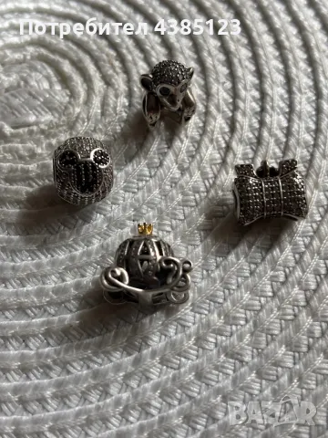 Сребърни талисмани, висулки Pandora, снимка 3 - Колиета, медальони, синджири - 49771859