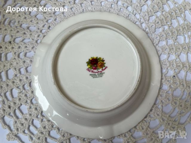 ROYAL ALBERT красив пепелник от Англия, снимка 4 - Антикварни и старинни предмети - 46295830