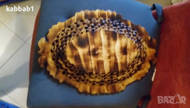 Декоративна дървена купа или чиния ръчно направена 38см / 27см, снимка 3 - Други - 52918725