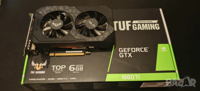 Продавам Перфектна Видео Карта Asus TUF Gaming GTX 1660TI 6Gb GDDR6X, снимка 2 - Видеокарти - 47244144