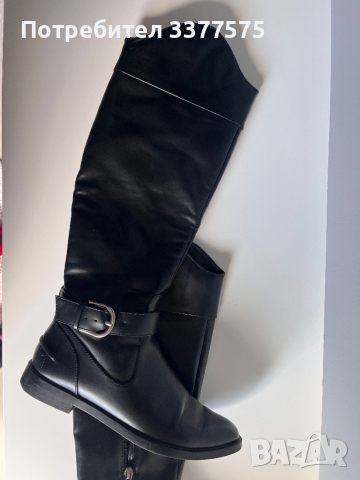Zara ботуши черни чизми, снимка 5 - Дамски ботуши - 44939465