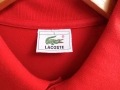 Оригинална червена памучна поло тениска Lacoste размер 5 - L  , снимка 3