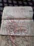 Стара карта на Германското настъпление през Югославия и Гърция, снимка 3
