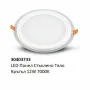 LED панел със стъклено тяло – 6W, 12W, 18W (4000K/7000K), снимка 6