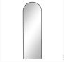 Огледало, Със стойка, 45 х 148  см, Метална рамка, Черен, снимка 2
