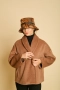 Дамско Вълнено Късо Палто Gabriel coat - Кафяво, снимка 2