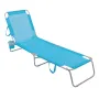 Плажен шезлонг Тюркоаз 188x55x24см S_1101807, снимка 1