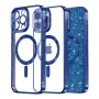 Калъф fixGuard - Luxury Glitter MagSafe - iPhone 16 Pro Max - Deep Blue, снимка 1