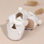 Бебешки бели обувки с панделка, снимка 7